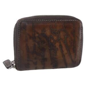 Berluti Wallet Leather Brown Auth bs30656